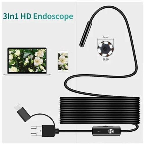 3 In 1 Endoscope Camera Waterproof Ip67 Inspection Camera Wifi Camera