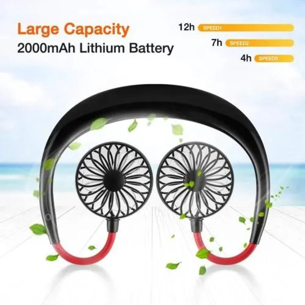 Portable Neckband Hands-Free Fan