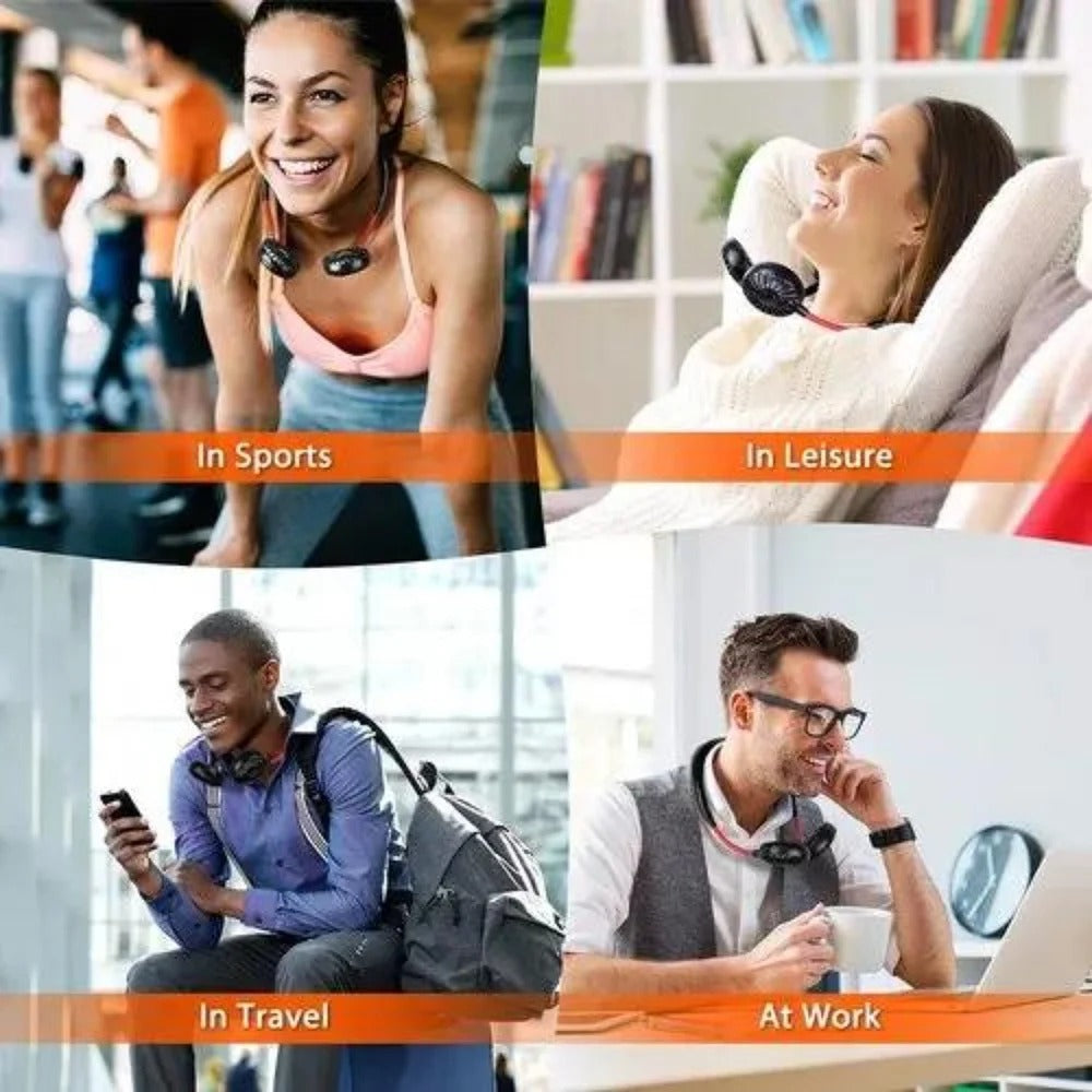Portable Neckband Hands-Free Fan