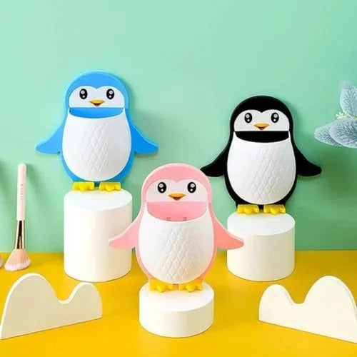 Wall Mount Penguin Design Toothpaste Holder